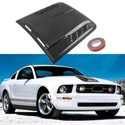 For Ford Mustang GT V8 2005-2009 Carbon Car Front Hood Air Trim Vent Scoop Cover