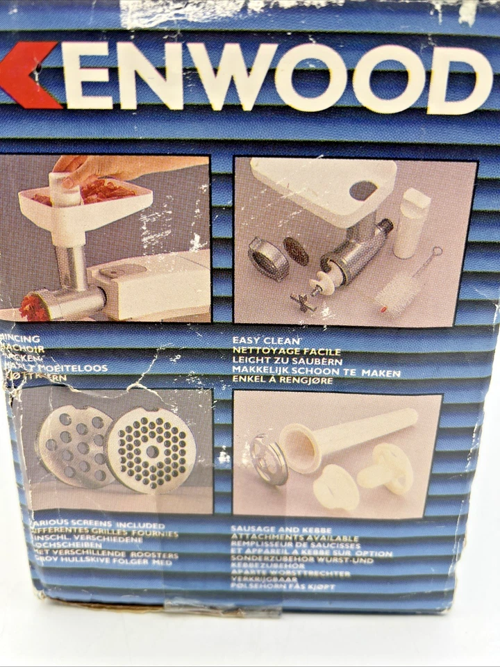 Kenwood A920 Mincer Meat Grinder Chef & Major Open Box Manual Made in Britain - Image 4 of 4