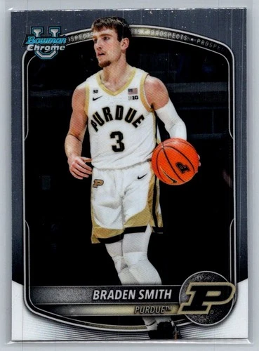 💎2025-26 Bowman Basketball Chrome Prospects #BCP-94 Braden Smith - Purdue💎