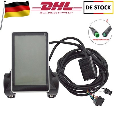 E-Bike 36V-60V M5 LCD Display Speed Meter Control Panel 2 in1 WP&SM Plug AUK DE