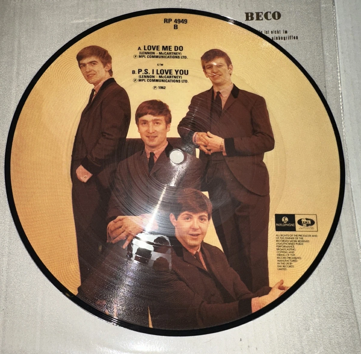 Beatles Love Me Do in Single 7'' Vinyl-Schallplatten (1960er