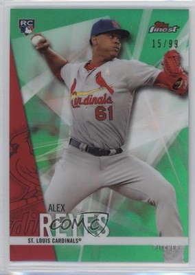 2017 Topps Finest Green Refractor 15/99 Alex Reyes #58 Rookie RC fm0