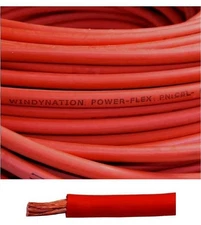 6 Gauge 6 Awg 25 Feet Red Welding Battery Pure Copper Flexible Cable Wire Car In