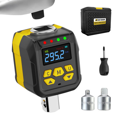 1/2-Inch Digital Torque Wrench Adapter Set, 15-295 Ft-Lb (20-400 Nm), Color LCD 