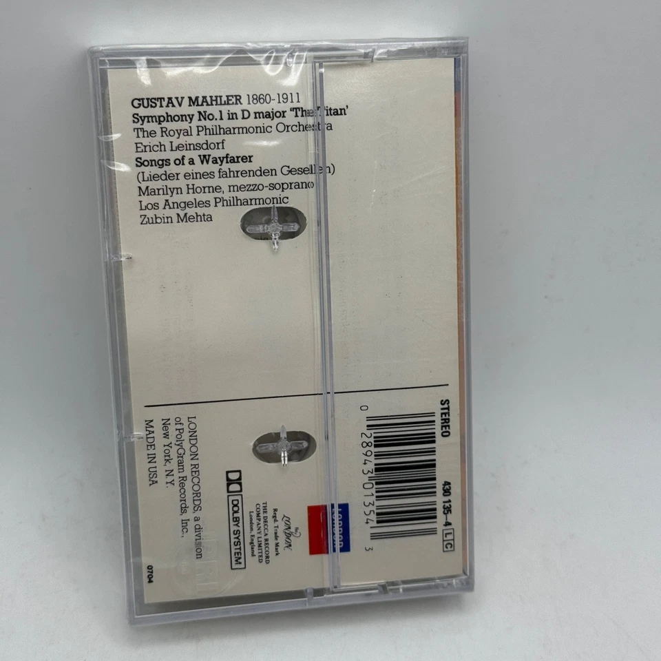 Mahler - Symphony No. 1 Songs of a Wayfarer Cassette Weekend Classics SEALED NOS - Image 2 of 4