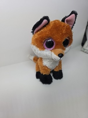 TY Beanie Boos Slick The Fox Plush Stuffed Animal 2015 Collectible