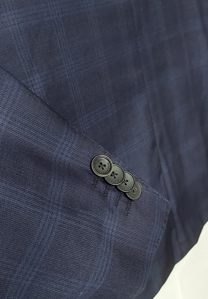 Mens Hugo Boss Smart Single Breast Jacket Blue Stripes 42 UK BNWT - Image 4 of 4