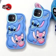 Silicone Wave Stitch Soft Cover Case For iPhone 16 15 14 13 12 11 Pro Max XR SE