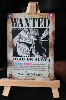 One Piece EMPERORS IN THE NEW WORLD Marshall D. Teach OP09-093 Wanted Poster NM