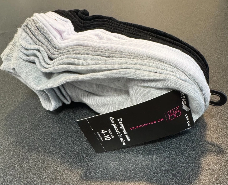 Женские носки низкого покроя No Boundaries — 10 пар, размер 4–10 - Изображение 2 из 2