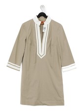 Tory Burch Shirt Mini Dress in Tan