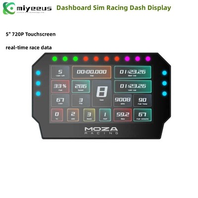 MOZA CM2 5.0'' Dashboard Sim Racing Dash Display Screen/ 10 RGB Shift Indicators