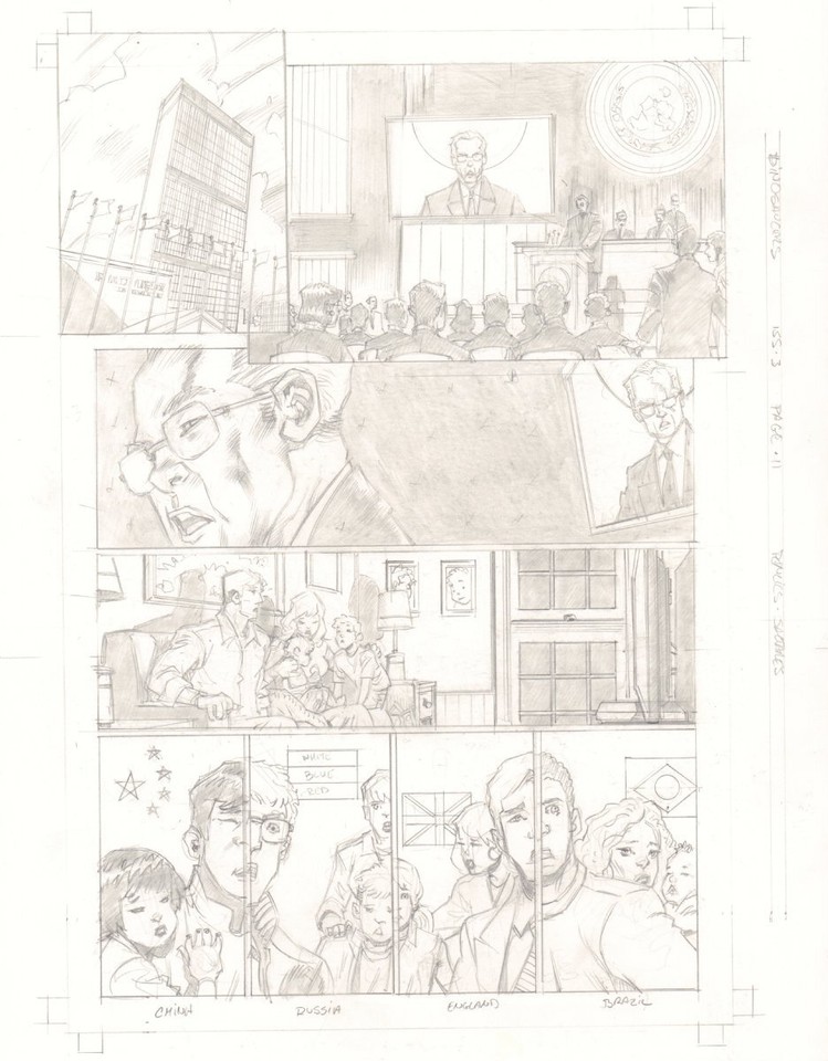 Dinosaucers #3 p.11 - United Nations - 2018 art by Javier Saltares Comic Art