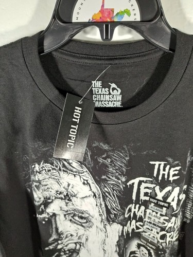 Texas Chainsaw Massacre Black Mens T-Shirt Hot Topic Leatherface 2 Sided New HTF - Picture 5 of 5