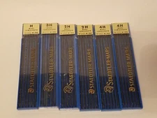 Pencil Carbon Lead Refills Staedtler Mars Lumograph 5 Trays of 12ea