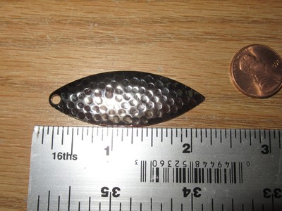 12 -Worth Mfg #3 1/2 GOLD Plated Willow Leaf Spinnerbait Blades 94838-STD - Foto 5