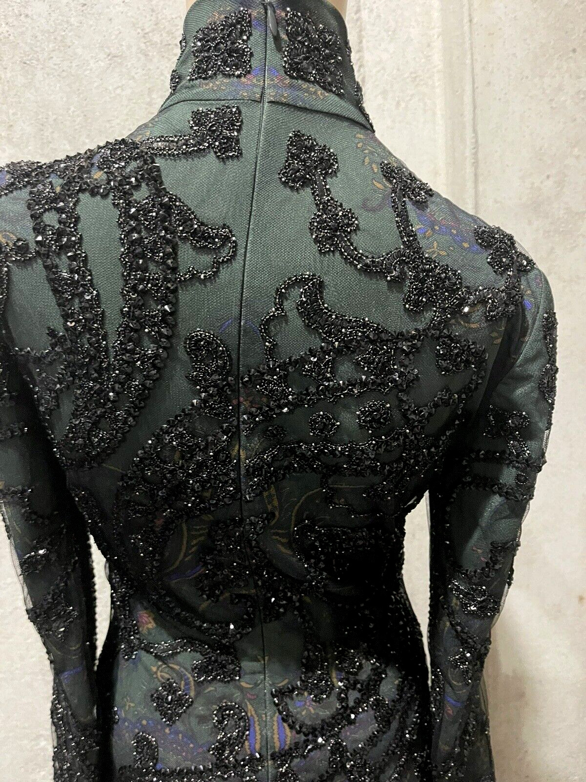 Ralph Lauren Collection Purple Label Runway Beaded Paisley  Long Gown Dress US 2 image 7