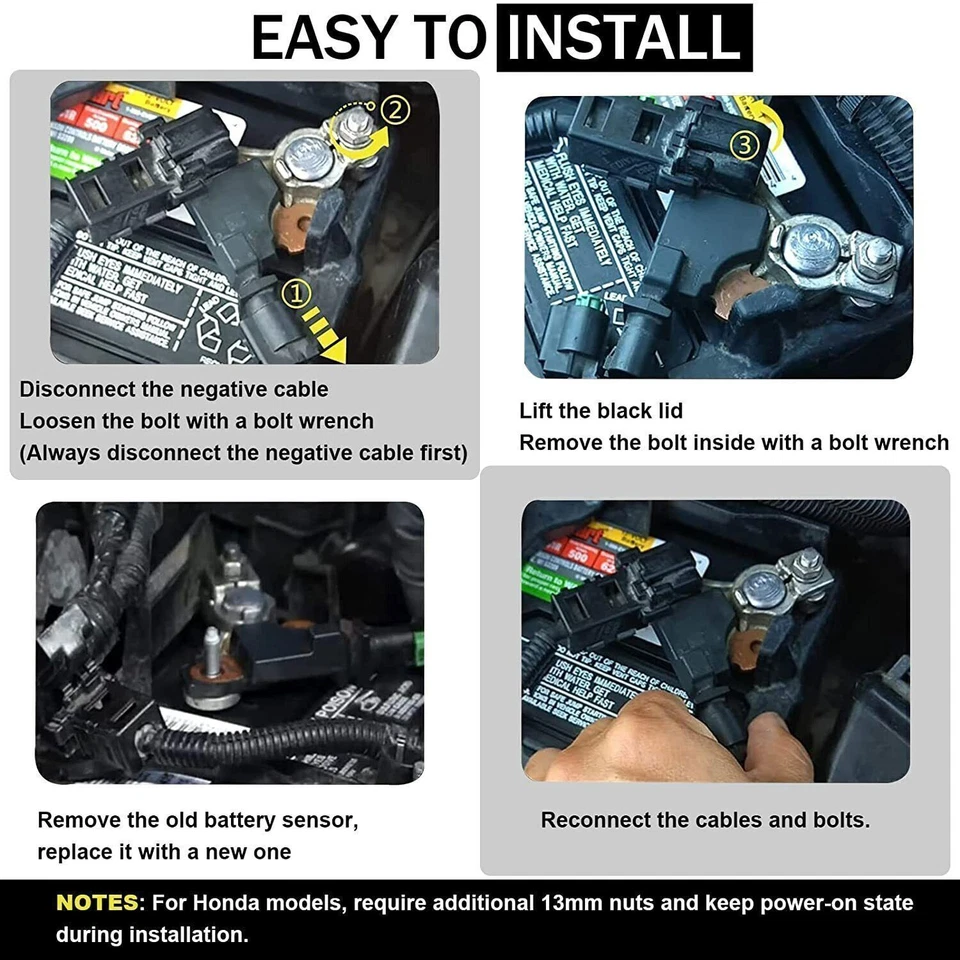 🔥Battery Current Sensor ASSY For 2012 2013-2015 Honda Civic 1.8L 38920-TR0-A02 - Image 3 of 4