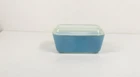 Vintage Pyrex 502-B And Lid 502-C Blue Rectangular Storage Refrigerator Dish