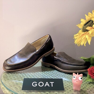 UGG Men’s Via Ponte Dark Brown Leather Slip-On Loafers UGG Via Ponte Mens Size 9.5 Loafers Brown Suede Slip-On  main image 2