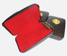 Schlüsselmäppchen original 60er Jahre Schlüsseletui für Oldtimer schwarz NOS