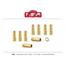 NSR 4867 3/32   Brass Axle Spacers 9.5mm-3.75  for Formula NSR, 10/pk