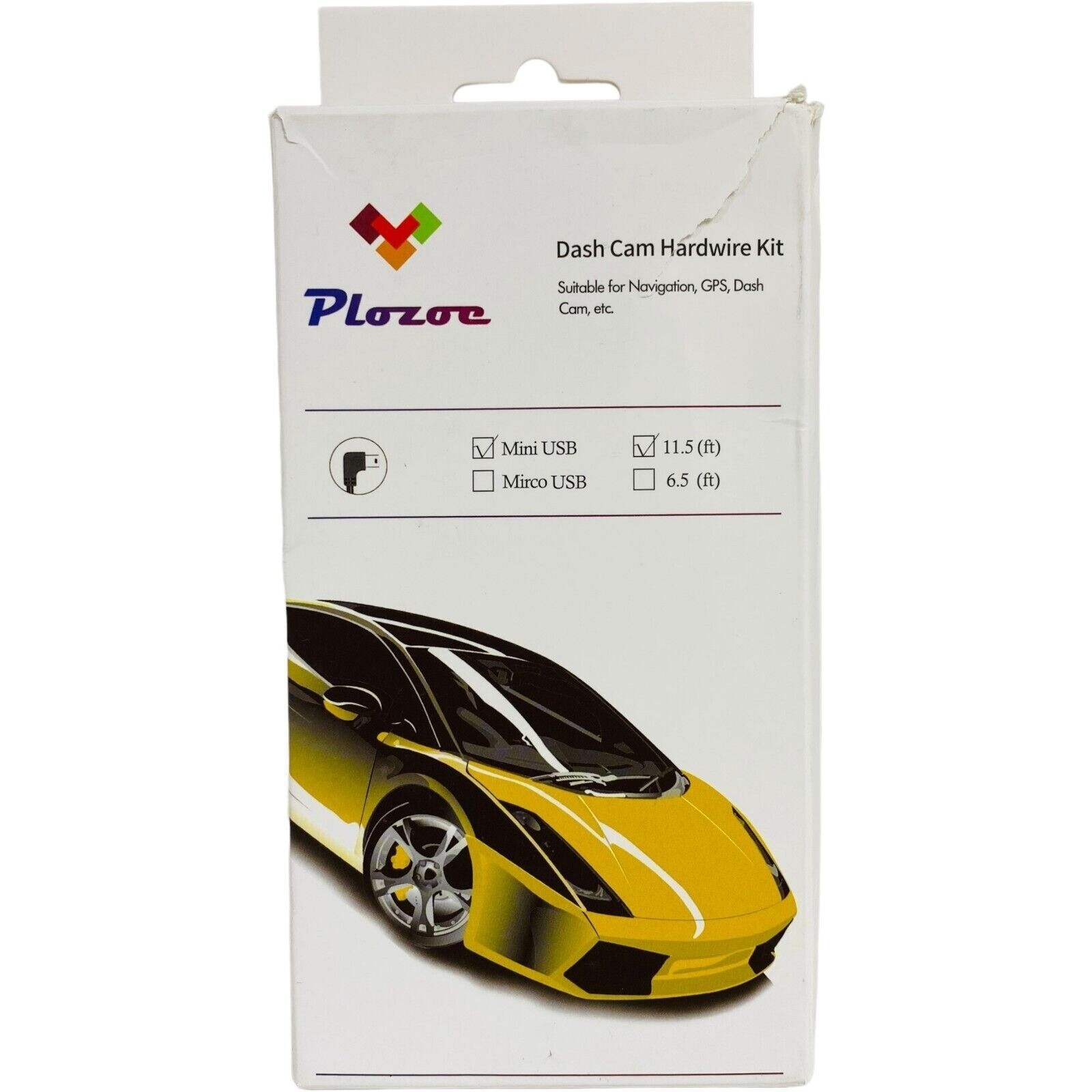 Mini USB Hardwire Fuse Kit for Dash Cam 12V-24V to 5V Power Cord-image