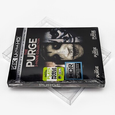 The Purge 3-Movie Collection 4K Ultra HD Blu-ray US Release ULTRA RARE w/SLIPBOX