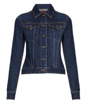 Rockins Mainline Indigo Blue Denim Jacket Uk8 Eu36