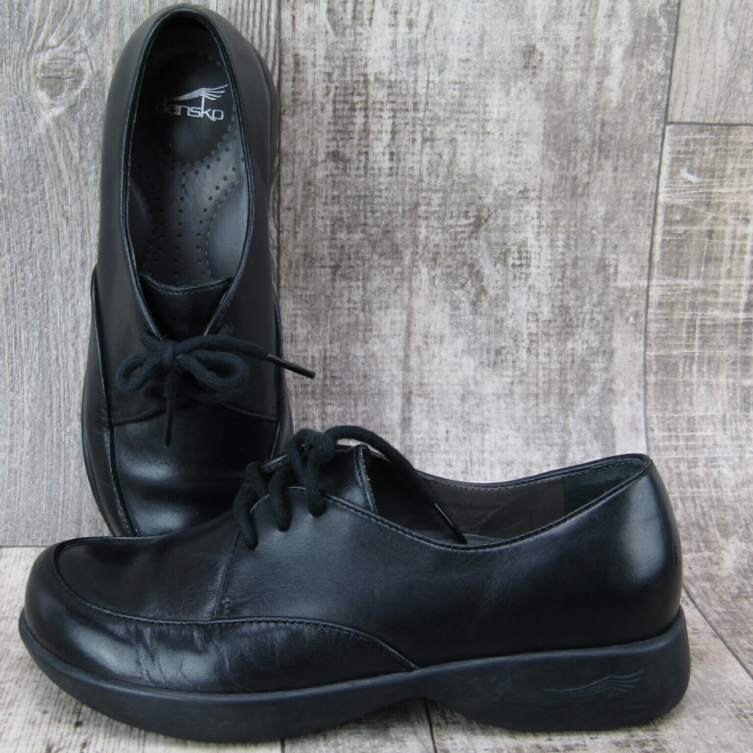 todayfulLaceup Leather Shoes BLK 36