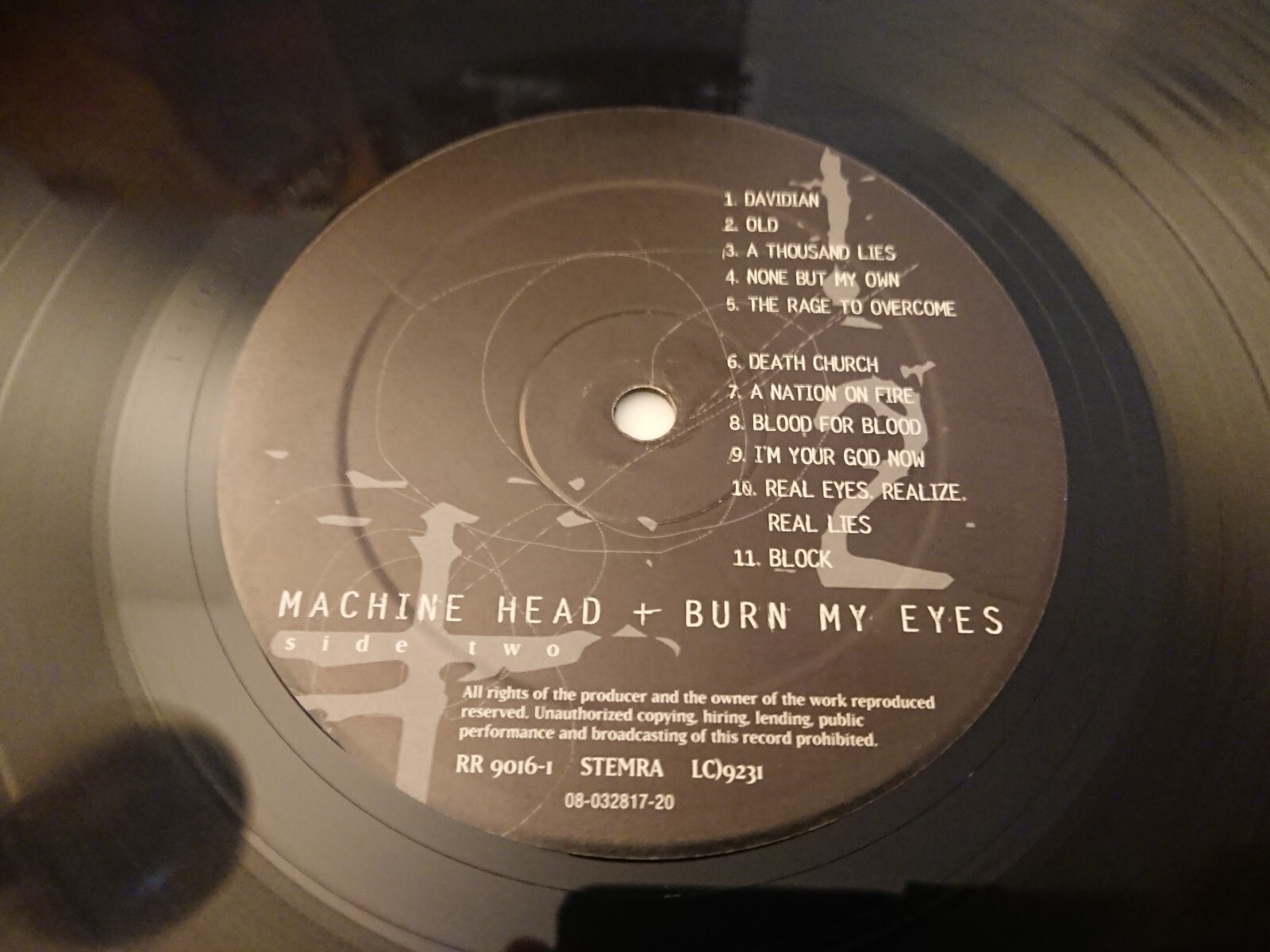 MACHINE HEAD BURN MY EYES RARE 1994 LP VINYL RECORD eBay