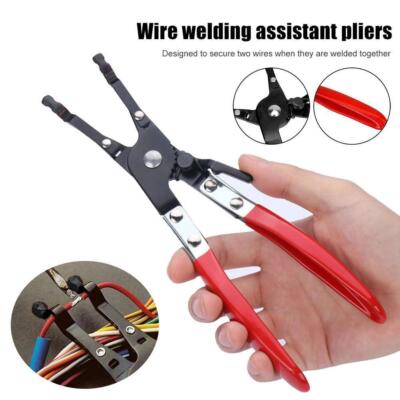 Universal Car Vehicle Soldering Aid Pliers Hold 2 Wires Wire Clamp' Welding W3H9