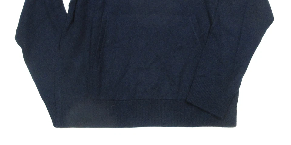 Jack Spade Men's Navy Washable Cashmere 1/2 Zip Pullover Hooded Sweater $348 - Image 3 of 3