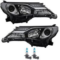 Halogen Scheinwerfer Set Rechts & Links HB3 FüR Toyota RAV 4 IV Inklusive Lampen