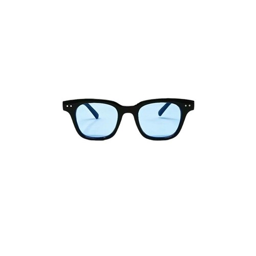 Occhiali da sole uomo donna rettangolari nero lenti blu sunglasses FP  Monster 1 | eBay