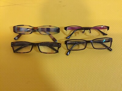 Lot of 4 Eyeglass Frames: Smith, Kerecsen, Gamma Ray Optics, Cindy and other