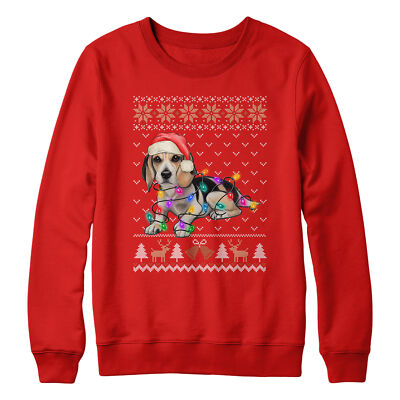 Beagle Weihnachtssweatshirt für Kinder Hundebesitzer Besitzer Tiere Festliche Weihnachtsmänner...