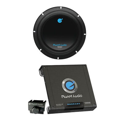 New Planet Audio AC8D 8'' 1200W Car Subwoofer + AC1500.1M 1500W MONO Amplifier