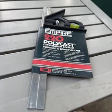 Empire New 220 12-Inch Polysteel Combination Square  Adjustable Built In Level