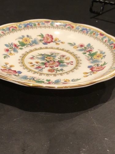 Foley English Bone China Saucers MING ROSE Pattern England - Picture 6 of 7