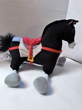 Disney Mulan Khan Plush Horse Stuffed Animal 14" Tall With Saddle