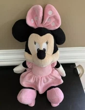 Disney Baby Minnie Mouse Plush Toy Crinkle Bow Soft Stuffed 14" Kids Preferred