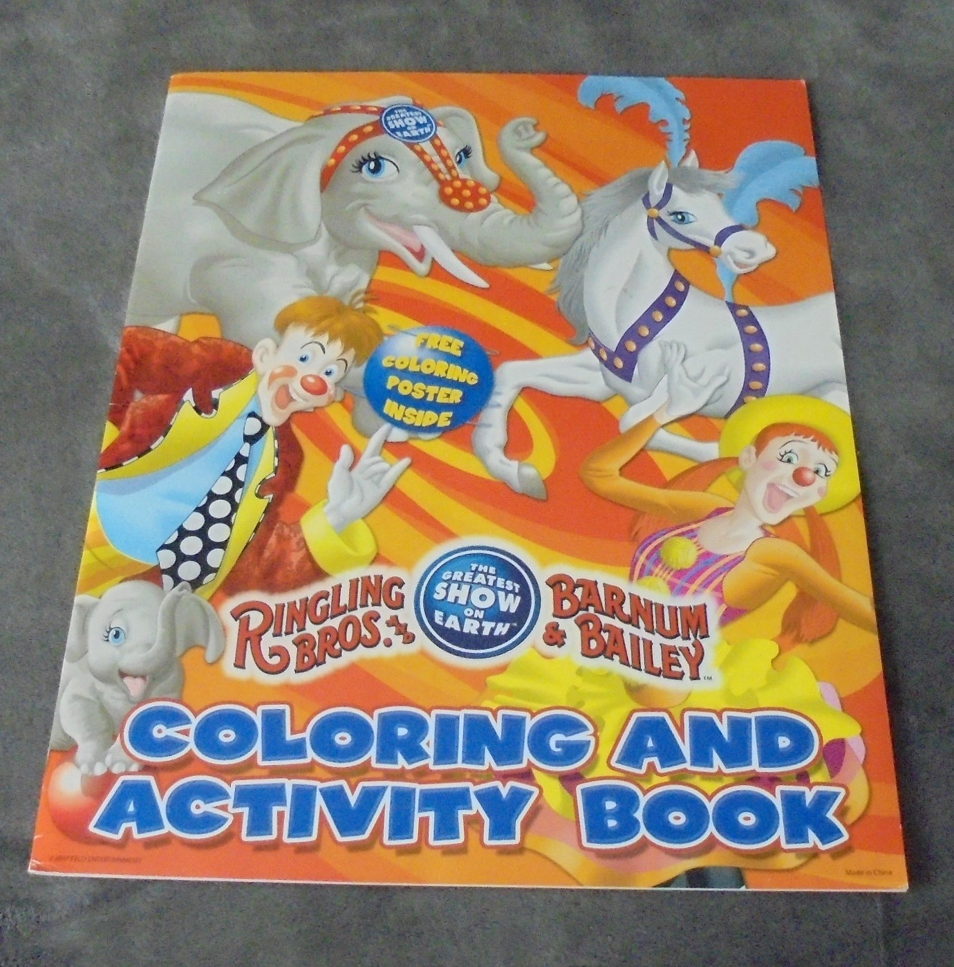 Ringling Bros and Barnum Bailey Circus Show Coloring Book Performers ...