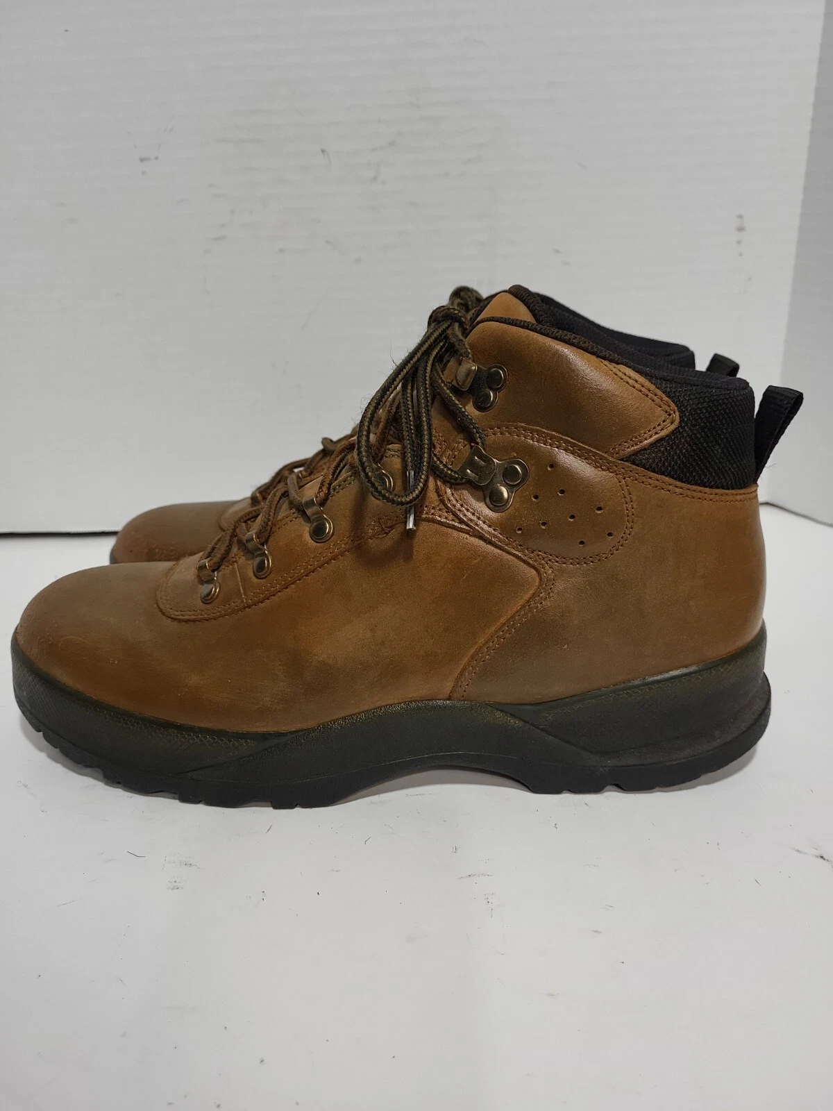 LANDS END BROWN LEATHER THINSULATE HIKING ANKLE MENS 11 M BOOTS