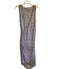 Banana Republic Knit Space Dye Faux Viscose Wrap Dress  Small