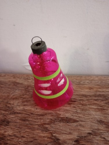 Vintage WWII Era Unsilvered Bell with Tinsel Christmas Ornament Pink RARE - 第 11/11 張圖片