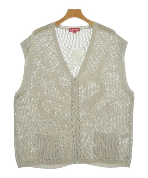 Gilets Supreme gris beige L 2200553683165