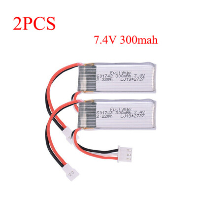 2pcs RC Airplane Battery 7.4V 300mAh Battery for WLtoys F959 F959S Aircraft