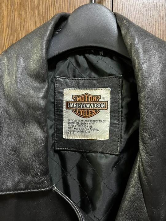 Harley Davidson Double Riders Jacket men Size Leather Black USA | eBay