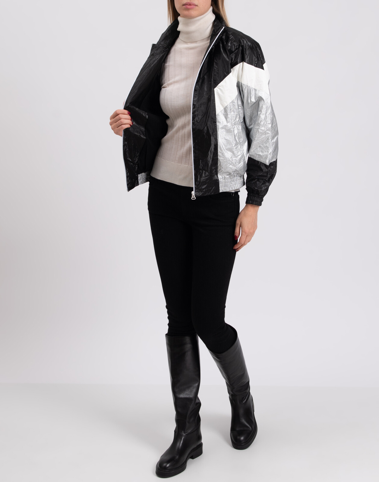 ALTRA Giacca tessuto techno TWENTY MONTREAL taglia XS blocco colore collo imbuto